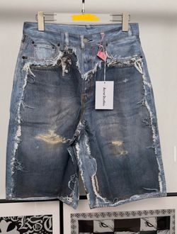 Acne Studios Distressed Denim Shorts