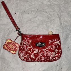 Red Flaunt by Faith Nicole "Red Haute" wristlet