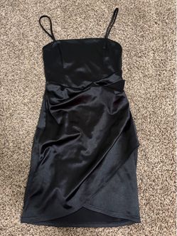 Windsor Black Formal Dress w/ Spaghetti Straps – XS
