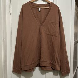 New!!!! Men’s STYLUS Brand Brown Cardigan Size XXL