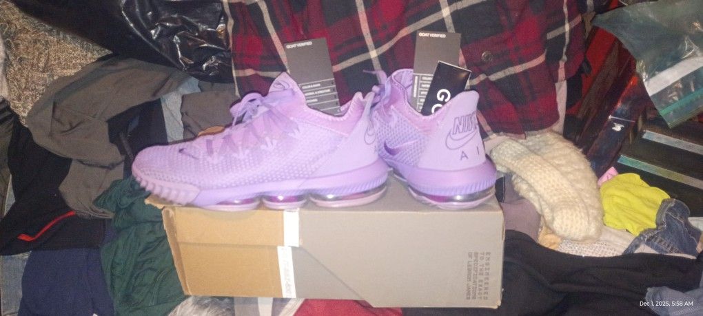 Lebron 16 Atomic Purple Size 12