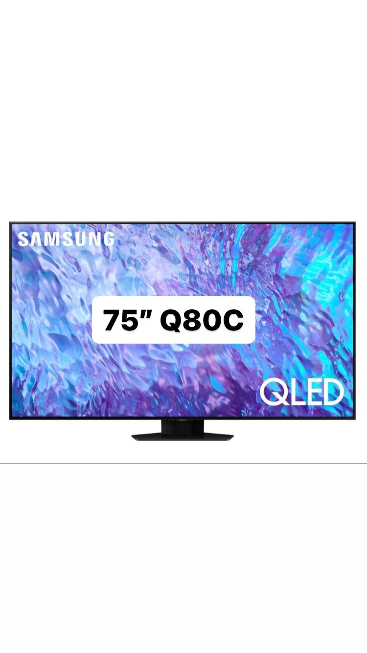 SAMSUNG 75-Inch Class QLED 4K Q80C Series Quantum HDR+, Dolby Atmos Object Tracking Sound Lite, Direct Full Array, Q-Symphony 3.0, Gaming Hub, Smart T