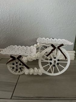 Double Layer White Lace Cart/Dessert Stand-Please Read Description