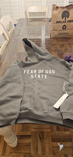 Essentials Fear of God State hoodie Moss Color XS 100% Authentic scan Qr