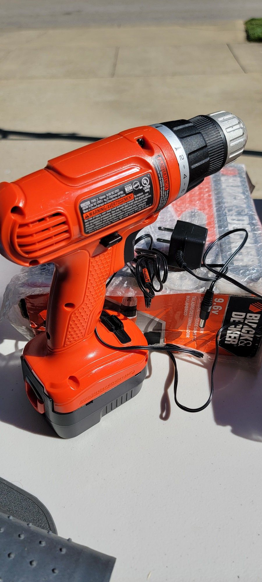 Black And Decker 9.6v Cordless Drill & Driver