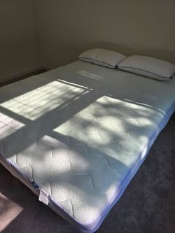 [Move out Sale] Linenspa Dreamer 8'inch Gel Memory Foam Hybrid Queen Mattress with Matress Topper