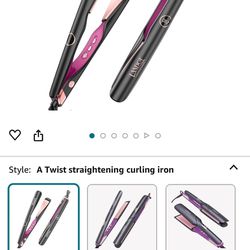 LANDOT Hair Straightener Flat Curling Iron