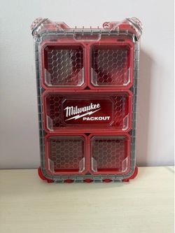 Milwaukee PACKOUT 48-22-8435 Compact Tool Organizer, Impact Resistant IP65, Red