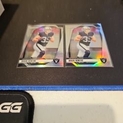 (2x) 2024 Panini Prizm Brock Bowers Silver Prizm Rookie Card