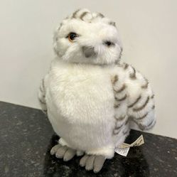 World Wildlife Fund Snowy Owl Plush White Gray/Brown Stuffed Animal Bird… 