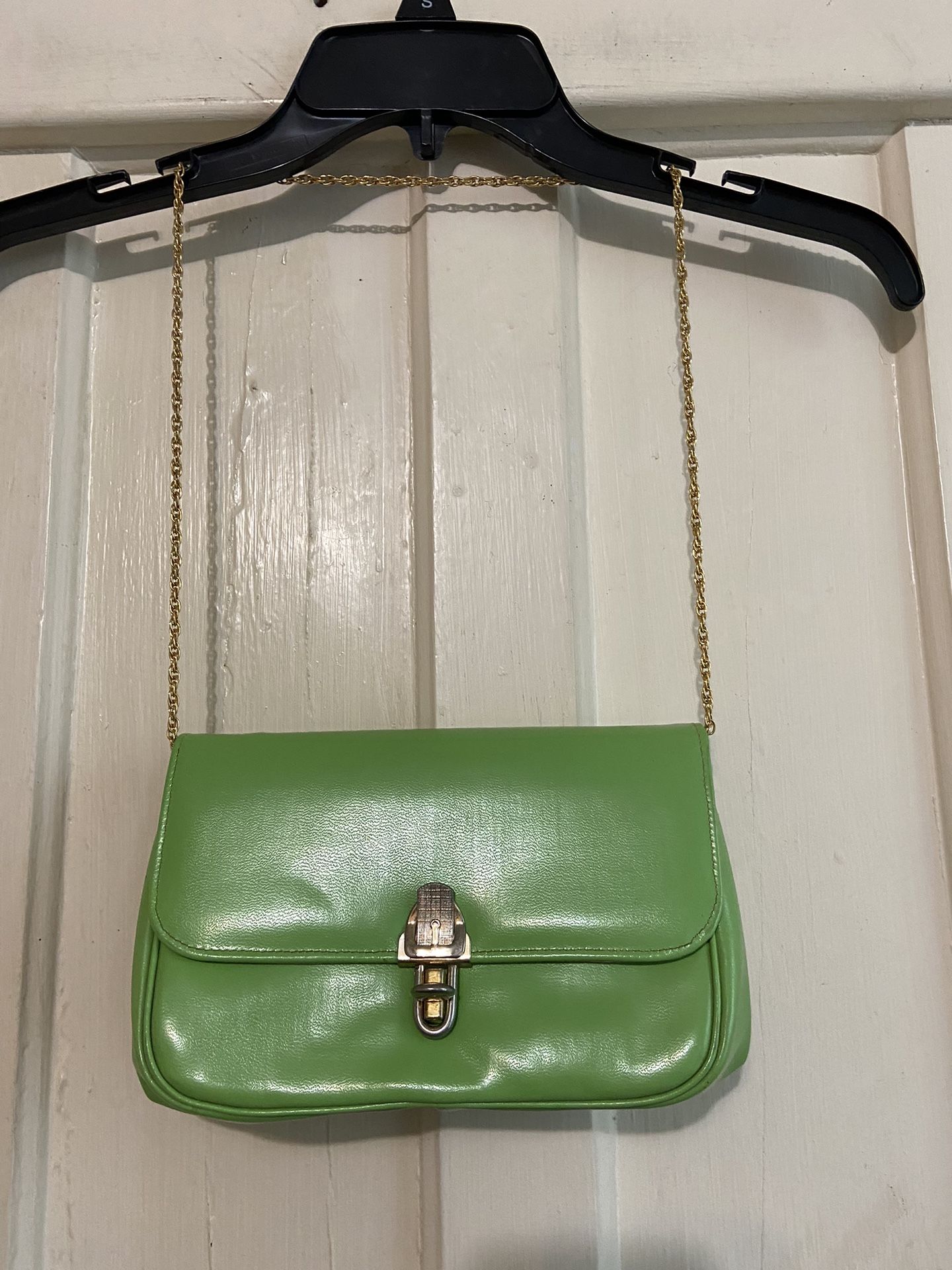 Vintage green with gold chain women’s purse