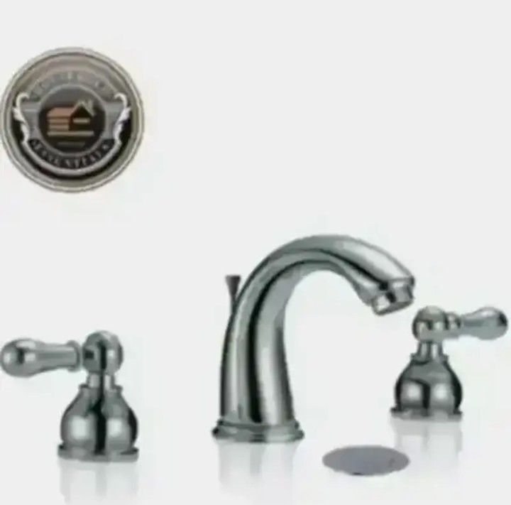 8" Chrome Widespread Bathroom Faucet with Drain..... CHECK OUT MY PAGE FOR MORE ITEMS