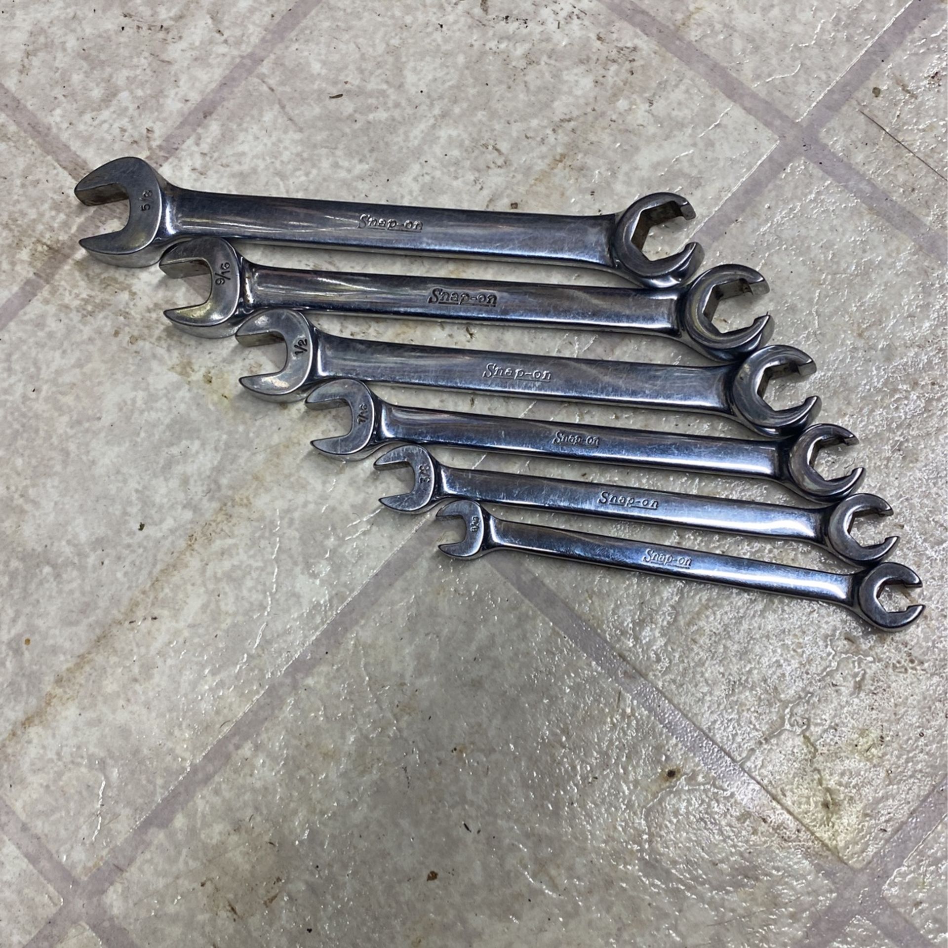 Snap-On 6 Piece flare Wrench Set