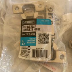 Full Overlay Frameless Hinges 2 Pk $8 Each
