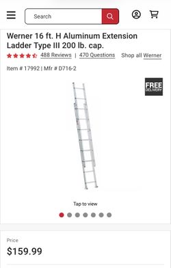 Werner 16 Ft Ladder