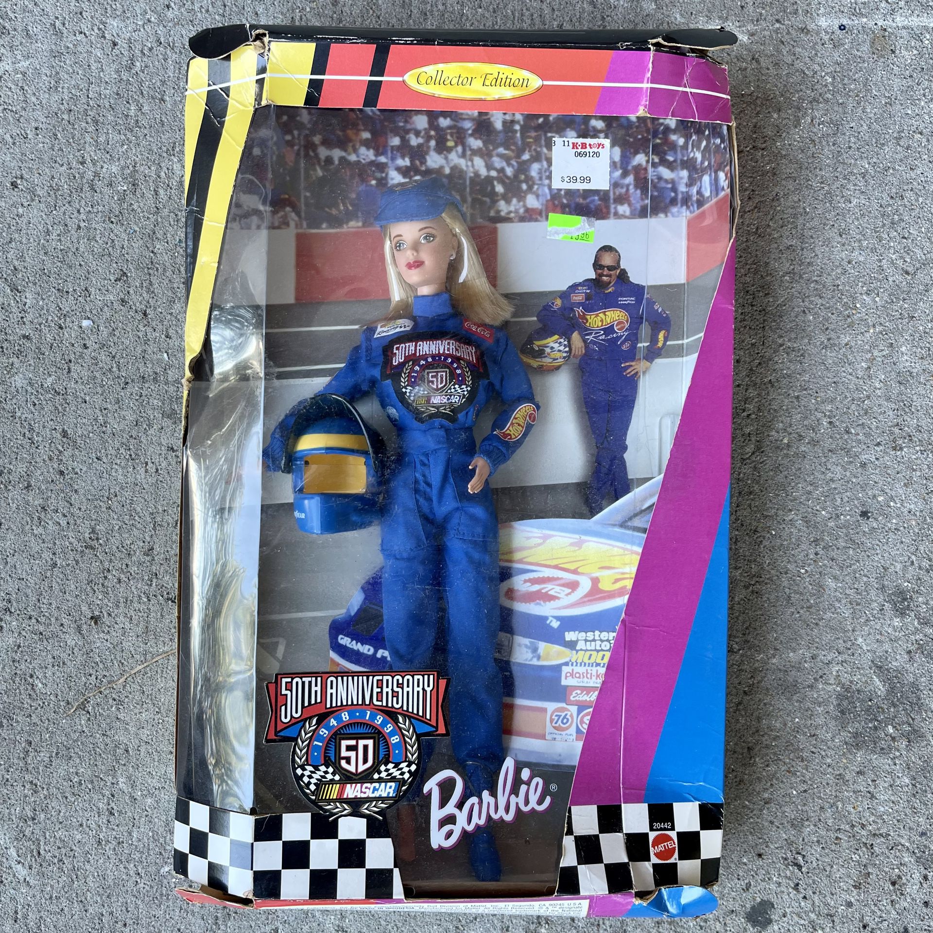 50h Anniversary, NASCAR Barbie BRANDNEW Vintage Barbie