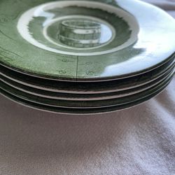 (5) Colonial Homestead Saucer Plate