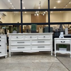 Modern Creamy, White Dresser