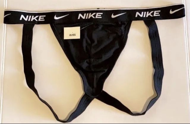 Nike Everyday Cotton Stretch Jockstrap Black Men’s XXL jock strap underwear, new