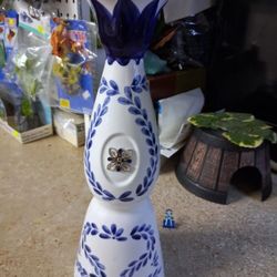 Collectible empty tequila bottle