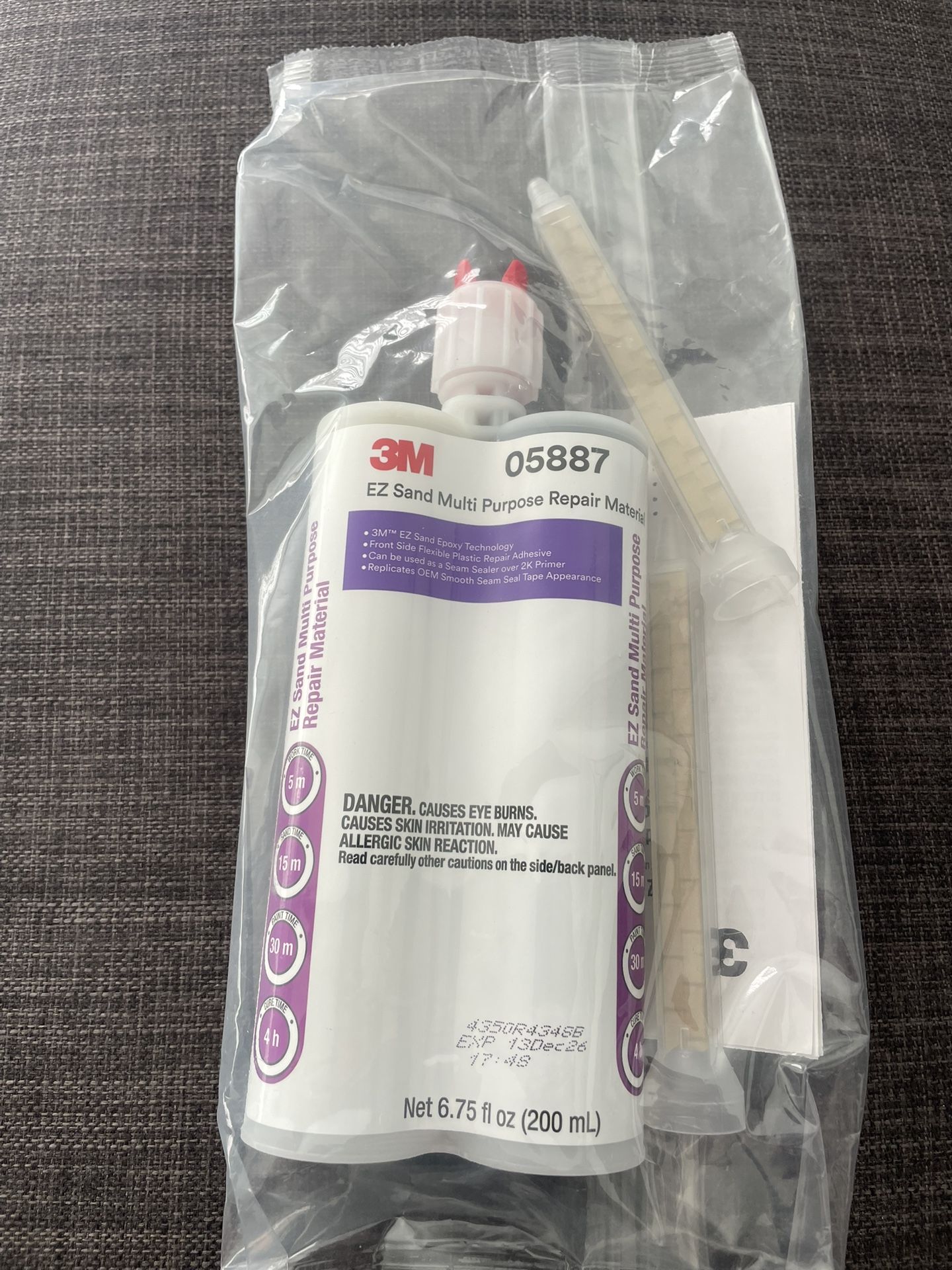 3M seam sealer, plastic rigit repair, ez sand, impact structural advesive