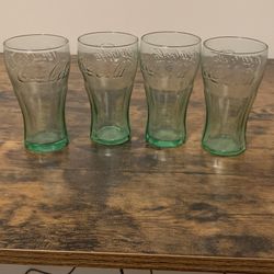 4 Mini Coca-Cola Glasses