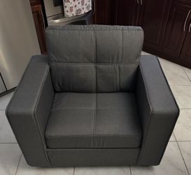 NEW EBER DESIGN Cozy Tufted Accent Chair (GREY)