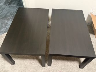 2 IKEA Black Coffee Tables – Like New – $45