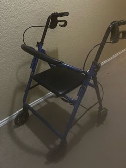 Walker w brakes(blue)