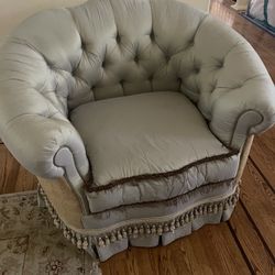 Chaise Chairs (2) with Ottoman