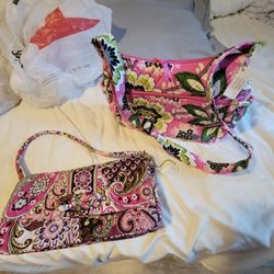 Vera Bradley Purse & Clutch $25 each