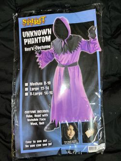 Spirit Unknown Phantom Boy's Costume Large 12-14
