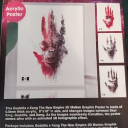 Godzilla Kong 3D Poster