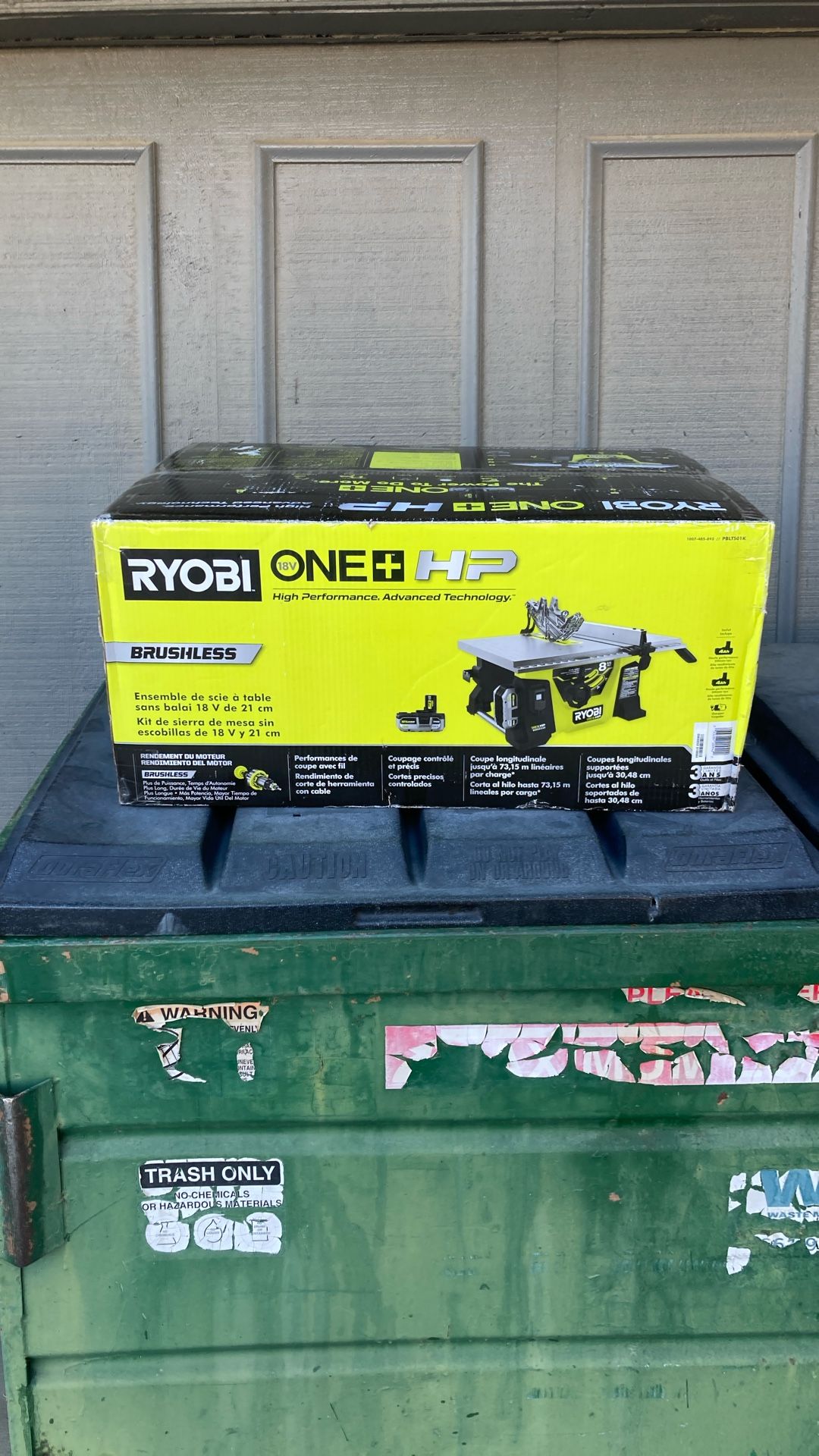Ryobi 18V ONE + HP brushless Table Saw