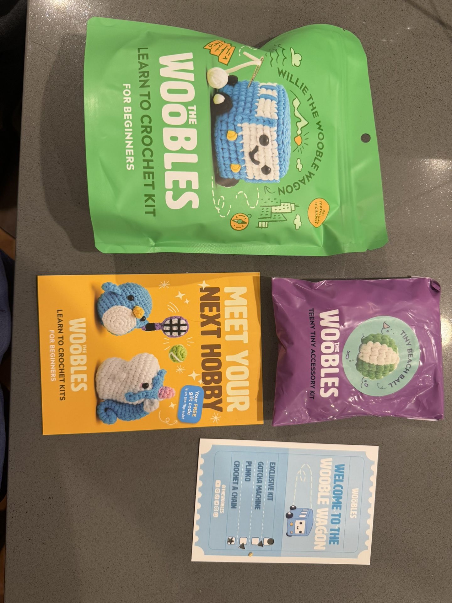 Willy The Wooble Bus Crochet Kit With Exclusive Bucket Woobles Hat