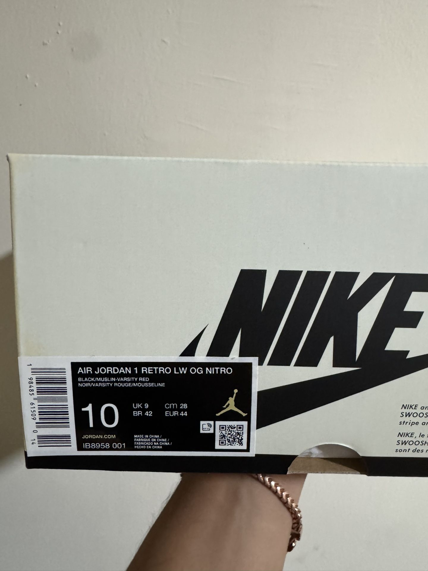 Air Jordan 1 Low Nigel Sylvester Better With Time Size 10