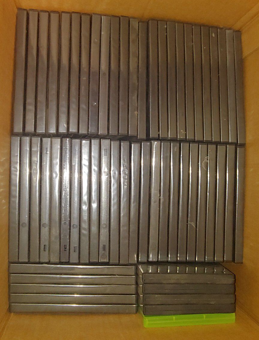 Empty DVD cases for movies