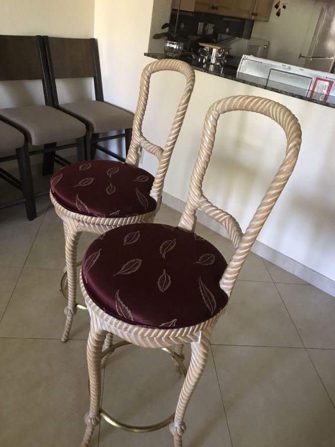Bar stool chairs 2 -30” high real wood