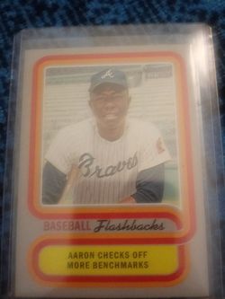 TOPPS HERITAGE HANK AARON BASEBALL FLASHBACKS