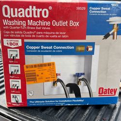 Washing machine outlet box