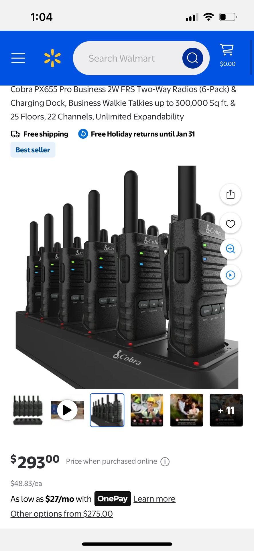 Walkie talkie