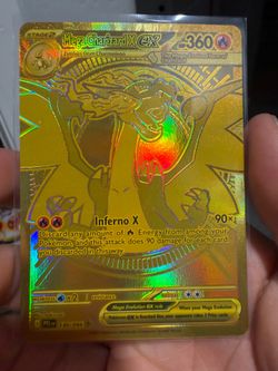 Gold mega charizard ex