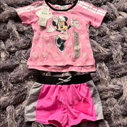 Disney Pink and Black Minnie Mouse Set 3T