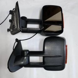 2014 To 2020 Chevrolet Silverado GMC Sierra Powered Towing Mirrors Heating LED Turn Signal Retrovisores Models 1500 To 3500HD