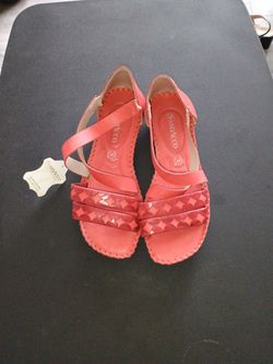 New Vintage Rare Handmade Artisan Pink Leather Brazilian Exotic Sandals Size 7.5