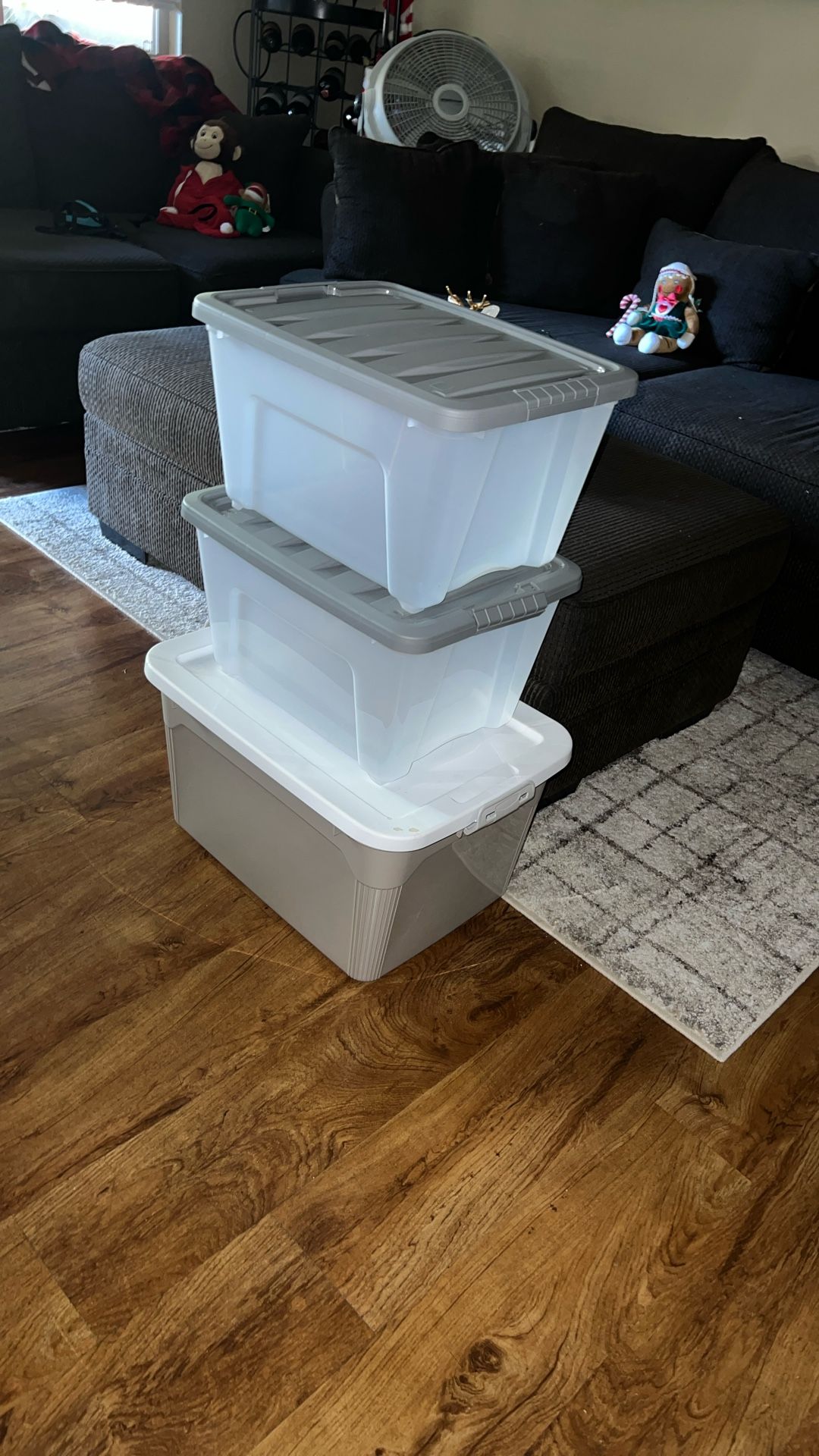 Three Storage Containers
