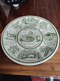 Vintage 10" Ironstone Vermont plate