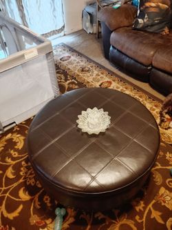 Chocolate ottoman/storage