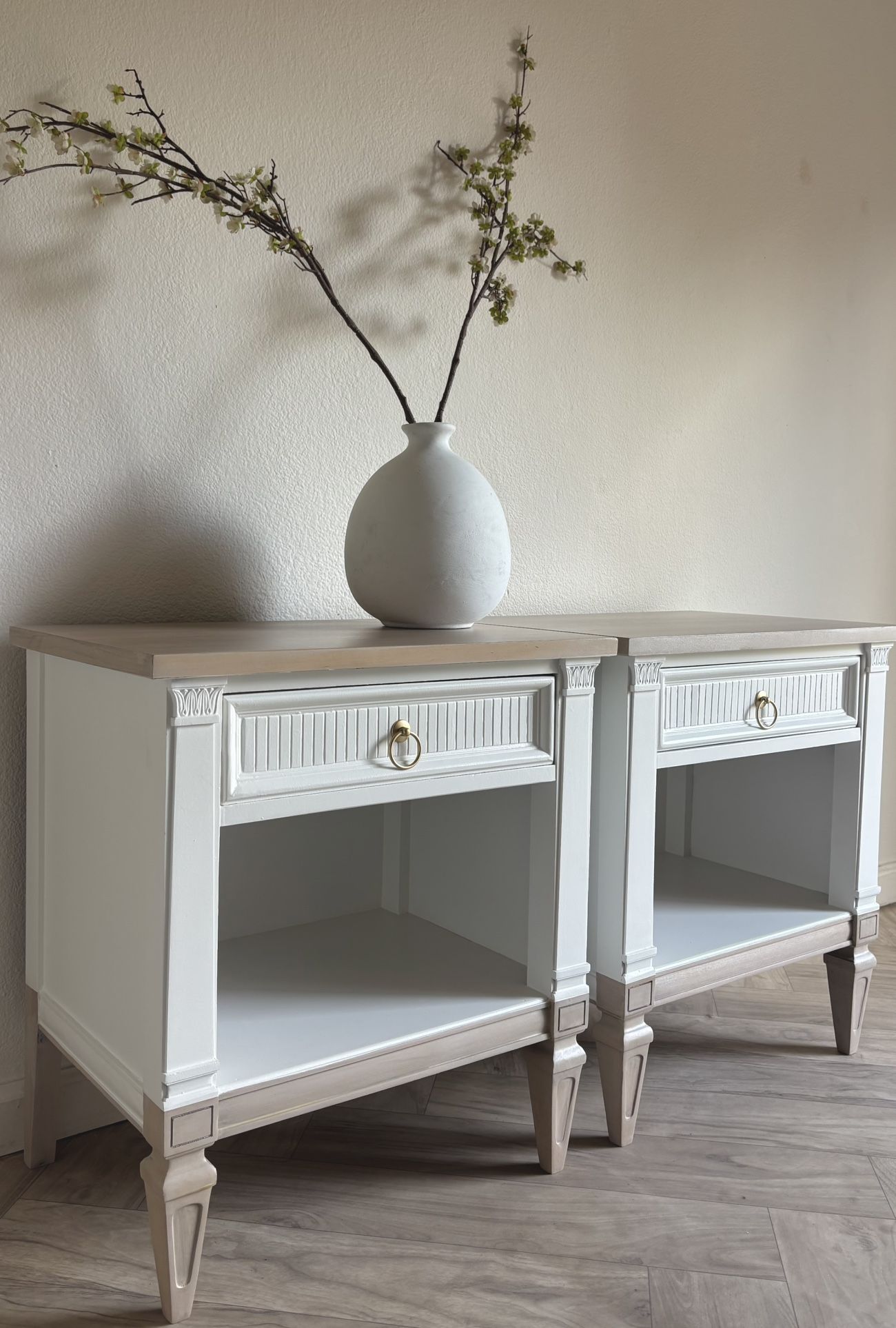 Nightstands/ Solid Wood/End Tables/ Bedside Tables/Side Tables/MCM/White/Coastal/Dressers/Modern