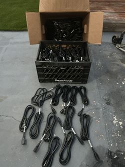 110-120 Lot Of Power 3 Prong Male/female Cables Heavy Duty $2.00 Each.